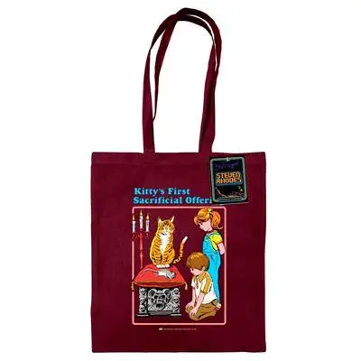 Figurine steven rhodes kitty's first offering tote bag